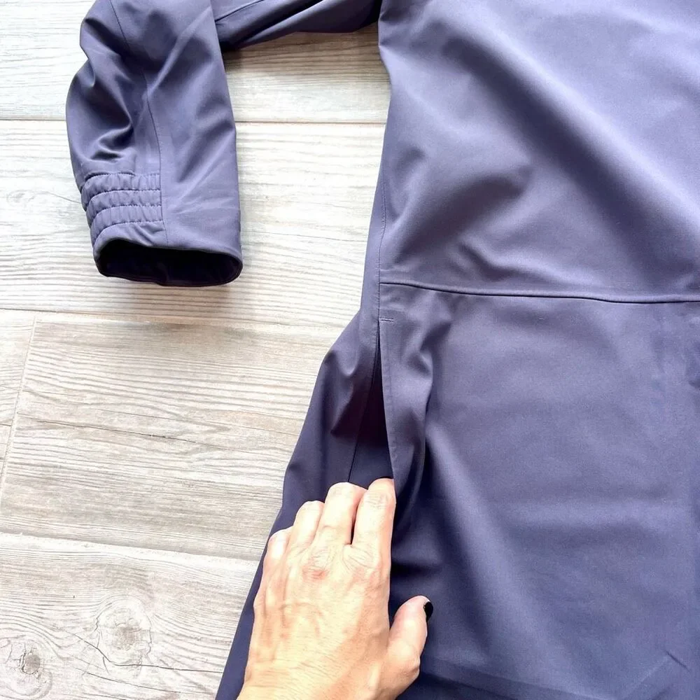 Nike Plum Purple Long Sleeve Hooded Mid-Length Hypershield Rain Jacket Size XL - Picture 2 of 12